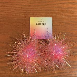 fringe + co. Pom Earrings